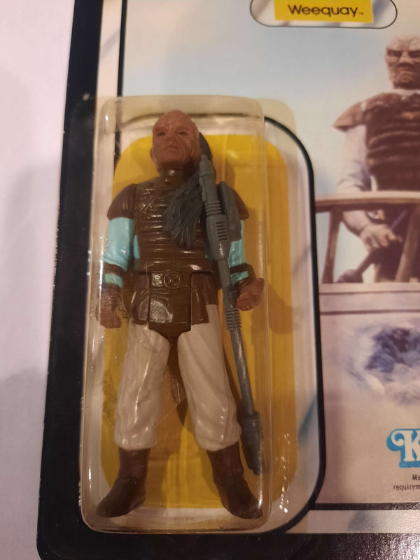 1983 Kenner Star Wars ROTJ 77 Back Weequay MOC action figure